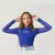 Blusa Infantil Tule Manga Longa Azul Fruto - comprar online