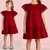 Vestido Infantil Algodão Vermelho Mon Sucre