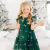 Vestido de Festa Infantil Verde Laços Dourados Petit Cherie - comprar online