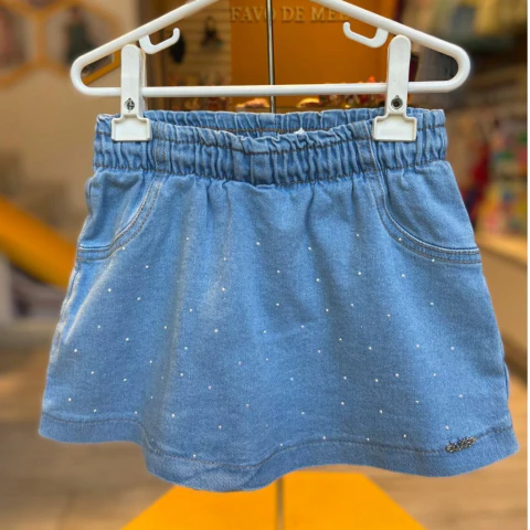 Saia Short Jeans Kukiê