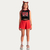Shorts Saia Tween Bobbylulu Vermelho
