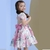 Vestido de Festa Infantil Floral Faixa Rosa Petit Cherie - comprar online
