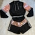 Conjunto Infantil Preto com Detalhes Metalizado Rosa Vanilla Cream - comprar online