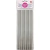 CANUDO DE PAPEL 6MMX200MM C/12-PRATA-METALICO