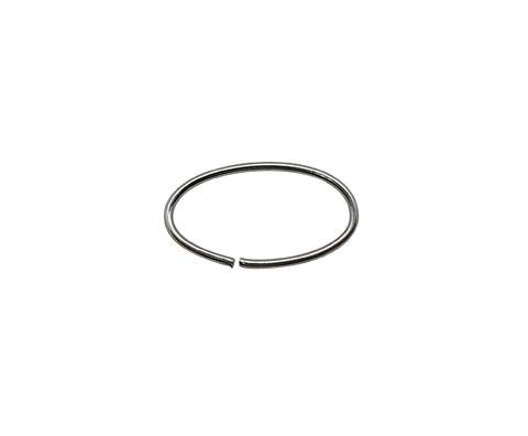 30 un. Argola Oval fio aço inox - ARA14