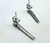 1 par Base Gota Longa Inv 20 mm de aço inox - BA107 - Fabulita Acessórios