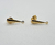 1 par Base Gota longa folh. a ouro 18K- BO030 na internet