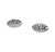 1 par Base Oval Martelada de aço inox - BA097 na internet
