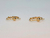 1 par Base Tranqueta Circulo folh. a ouro 18K BO036 - comprar online