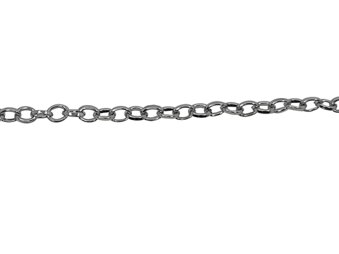 1 mt Corrente Guaraná fininha de aço inox - CA036