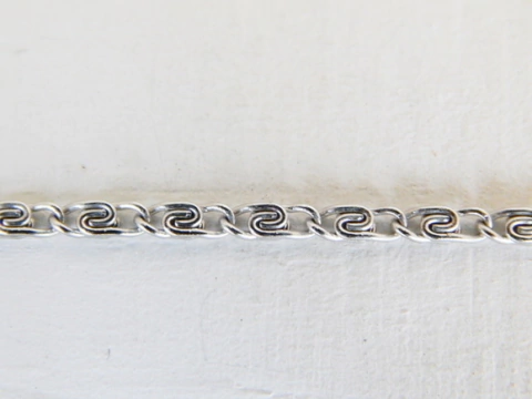 1 mt Corrente Zig Zag 0,50 de aço inox - CA024