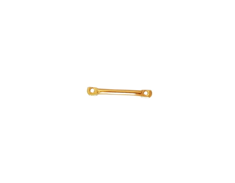 2 un. Extensor Palito fio 1,8cm folh.ouro18K-EXO03