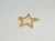 1 un. Pingente Estrela 5 pontas folh. a ouro 18k- PO012 - comprar online