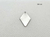 6 un. Pingente Pendente Losango aço inox - Pa076 - comprar online