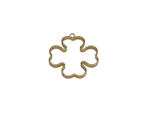 1 un. pingente Trevo 4 Pontas Folheado a Ouro 18k - PO015