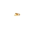 10 un. Terminal redondo 2 mm folh.ouro18K -TO008