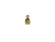 6 un. Terminal Tip Abaulado folh. a ouro 18k - TO011