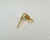 6 un. Terminal Tip Abaulado folh. a ouro 18k - TO011 - loja online