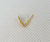 6 un. Terminal Tip Abaulado folh. a ouro 18k - TO011 - comprar online