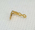 6 un. Terminal Tip quadrado folh. a ouro 18k - TO010 - Fabulita Acessórios