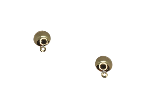 1 par Base Redonda m folh. a ouro - BO028