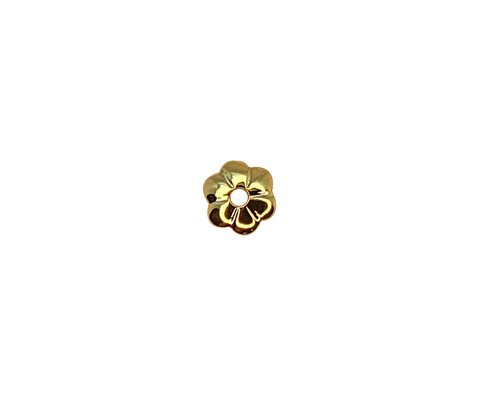 20 un. Tulipa Calotinha Flor folh. a ouro 18k- TPO05