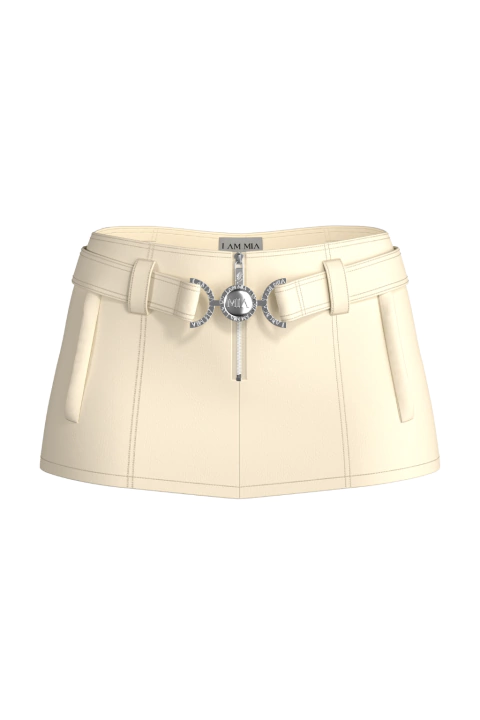 mini skirt solis CREAM - buy online