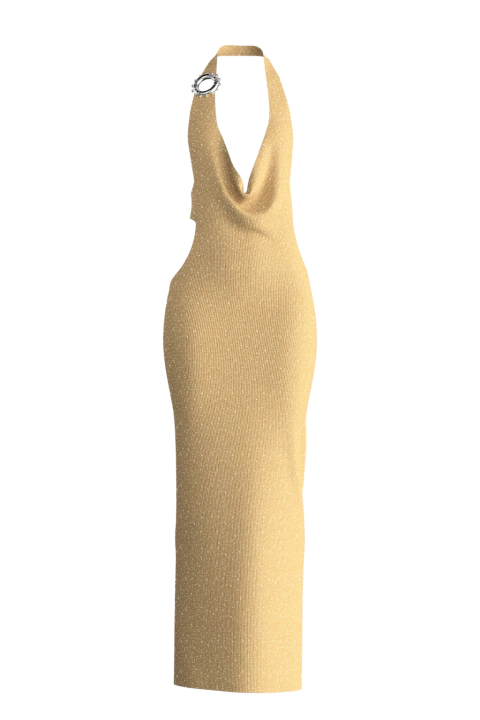 dress TROPIC SHINE beige - comprar online