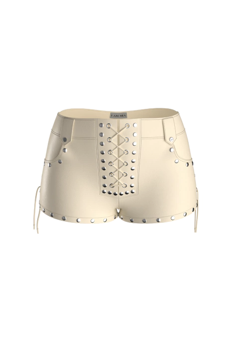 short RIVETS CREAM - comprar online