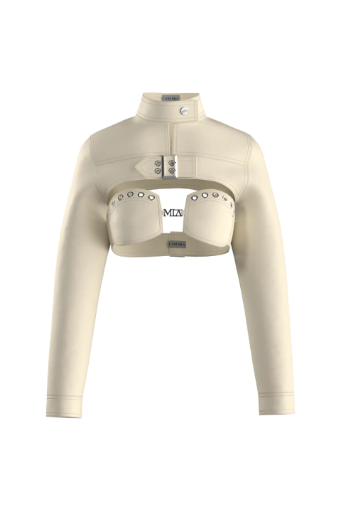 top & jacket WILD WEST CREAM - comprar online