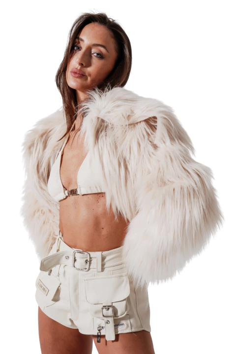 neck coat Houston CREAM - comprar online