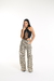 cream snake pant