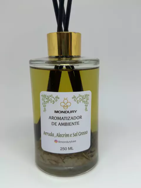 Aromatizador de Varetas Alecrim, Arruda e Sal Grosso 250 ml