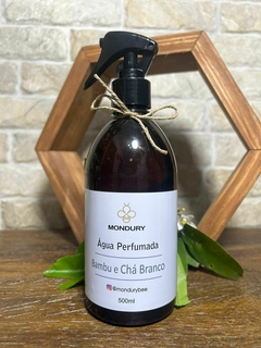 AGUA PERFUMADA PARA LENÇOL DE BAMBU E CHA BRANCO 500ML