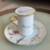 CONJUNTO CANECA COM TAMPA E PRATO DE SOBREMESA | COLEÇÃO FLORES - comprar online