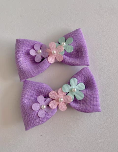 Parzinho Linho Flowers - comprar online