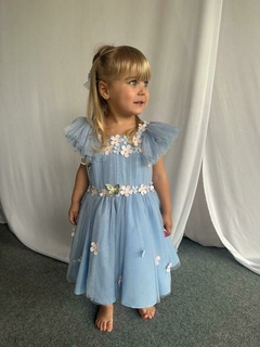 Vestido Tule Azul