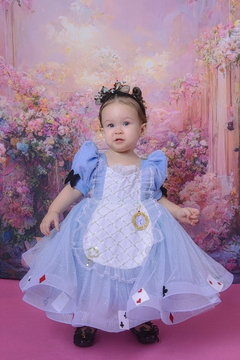 Vestido Alice no País das Maravilhas