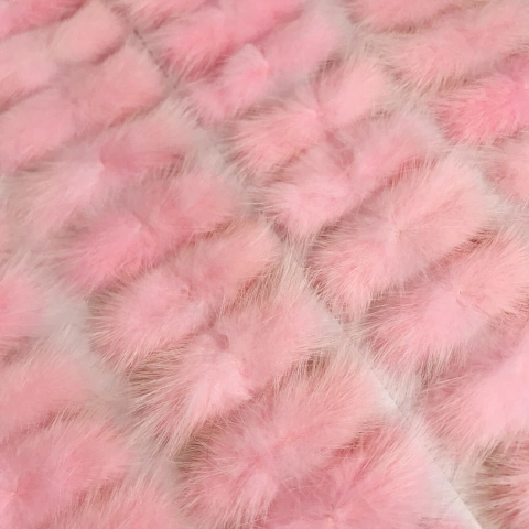 Pompom Bigode Rosa Bebê 7cm - Unidade