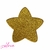 Aplique Acrílico Estrela Dourada 4cm - 2 Unidades