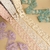 Fita Organza Flores Com Dourado Importada ( 38mm ) - Metro