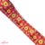 Fita Sinumbu Cetim Estampada Junina Girassol (38mm)
