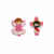 Kit Terço Jesus + Anjinho Roaa Bebê Emborrachado ( 5cm ) - O Par