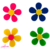 Aplique Flor Acrílica (4cm)- 4 Unidades