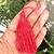 Pingente Tassel Franja Rosé 7cm-Unidade