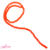 Fio De Cristal Facetado Laranja Neon Translúcido 40cm (6mm) - Unidade
