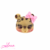 Aplique Biscuit Oncinha 3 cm - Unidade
