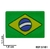 Aplique Emborrachado Mini Bandeira Do Brasil - 2 Unidades (1,1x1,6cm)
