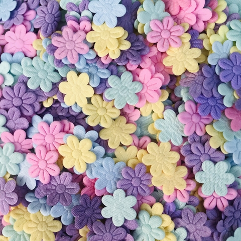 Flor Prensada Candy Color (20mm) - 25 Unidades