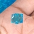 Pérola Quadrada Cristal Azul (10mm) - 15g